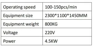 automatic disposable PE sleeve cover making machine technical specifications