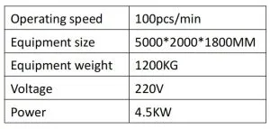 Technical parameters for disposable nonwoven underwear and briefs making machine