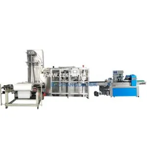 Automatic Disposable Bath Towel Folding & Flow Wrapping Machine