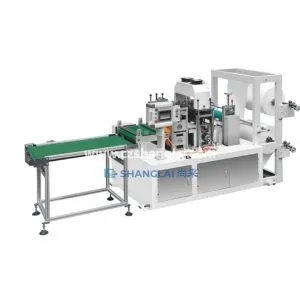 Automatic Tie-On Nonwoven Boot Cover Making Machine