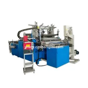 Automatic Medical Gauze Roll Rewinding & Cutting Machine