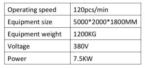 Technical parameters for automatic disposable nonwoven sleeve and arm cover making machine